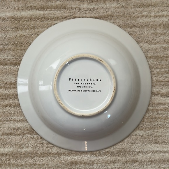 POTTERY BARN 10" PASTA BOWL VINTAGE PASTA "PASTINA GLUTINATA BUITONI" Posters - Picture 4 of 9